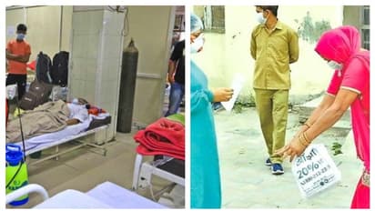 করোনাকে হারিয়ে সুস্থ হয়েছেন তিনি, এবার স্বামীর আরোগ্য চেয়ে নার্সের পায়ে পড়লেন স্ত্রী