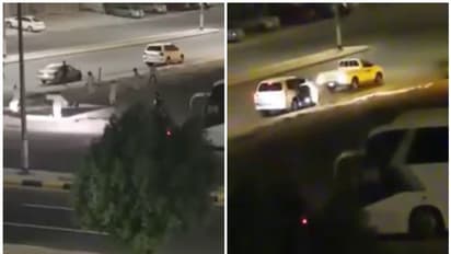 സൗദി അറേബ്യയില്‍ റോഡില്‍ സംഘര്‍ഷം; ആറ് പേരെ അറസ്റ്റ് ചെയ്തു - വീഡിയോ