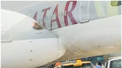 കനത്ത കാറ്റ്; എയര്‍പോര്‍ട്ടില്‍ നിര്‍ത്തിയിട്ടിരുന്ന വിമാനങ്ങള്‍ കൂട്ടിയിടിച്ചു - വീഡിയോ