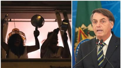 കൊവിഡ് 19 പ്രതിരോധം പരാജയം; ബ്രസീല് പ്രസിഡന്റിനെതിരെ പാത്രം കൊട്ടി പ്രതിഷേധം