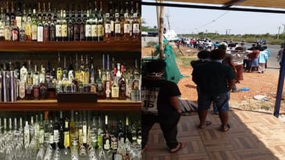 शराब की दुकानें खुलते ही खाली हुआ स्टॉक