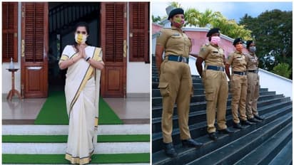 മാസ്ക് ചലഞ്ചുമായി കേരളാ പൊലീസ്; ഫാഷൻ മാസ്കുകൾക്ക് സമ്മാനം; തരംഗമായി കസവ് മാസ്ക്