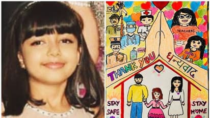 കൊവിഡിനെതിരെയുള്ള പോരാട്ടം; നന്ദി അറിയിച്ച് ചിത്രം വരച്ച് ആരാധ്യ