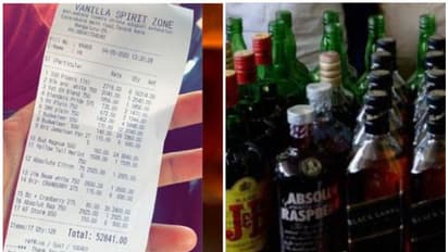 52,000 രൂപയുടെ മദ്യം ഒറ്റ ബില്ലില്‍; വൈറലായതോടെ മദ്യ ഷോപ്പ് ഉടമ പെട്ടു