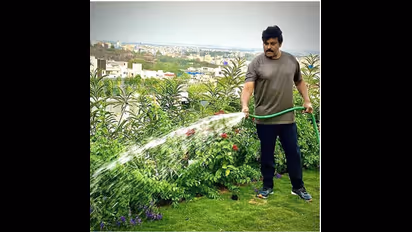 తోటమాలిగా మెగాస్టార్‌.. ఇంటి పనిలో పాయల్‌!