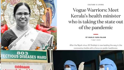 കേരളത്തിന്‍റെ 'പോരാളി'; 'വോഗ് വാരിയേഴ്സ്' പട്ടികയിൽ ആരോഗ്യമന്ത്രി കെ കെ ശൈലജയും