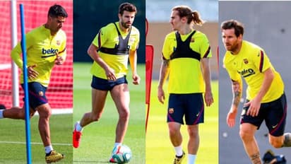 কড়া নিয়মের মধ্যেই পুরোদমে অনুশীলন শুরু করে দিলেন মেসি সহ বার্সা