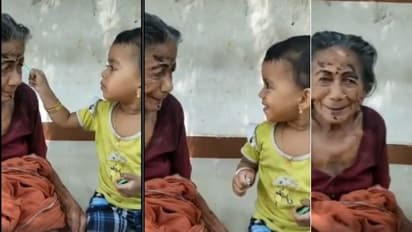 'കണ്ണെഴുതി പൊട്ടും തൊട്ട്..'; മുത്തശ്ശിയുടെയും കുട്ടിക്കുറിമ്പിയുടെയും മനസ് നിറയ്ക്കുന്ന വീഡിയോ കാണാം