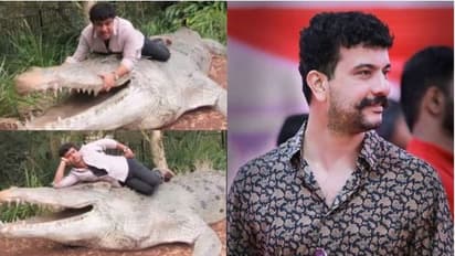 'ജോണി... കൊതിയാ, വാ പൊളിച്ചുനില്ക്കുന്നോ', ജോസ് പ്രകാശ് സ്റ്റൈലില് മുതലയുമായി രമേഷ് പിഷാരടി