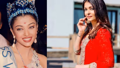 தலையில் உலக அழகி கிரீடத்துடன் தரையில் அமர்ந்து சாப்பிடும் ஐஸ்வர்யா ராய்! 25 வருடத்திற்கு பின் வெளியான போட்டோ!