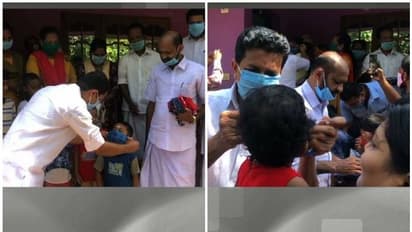 സാമൂഹിക അകലം പാലിക്കാതെ കുട്ടികൾക്ക് മാസ്ക് വിതരണം; എംഎൽഎ അടക്കമുളളവർക്കെതിരെ കേസ്