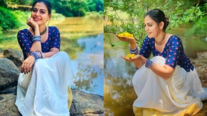 'കൈനിറയെ പൂക്കളുമായി പടയാളികൾക്കൊപ്പം';  പാവാടയും ബ്ലൗസുമണിഞ്ഞ് നാടന്‍ ലുക്കില്‍ അനുശ്രീ