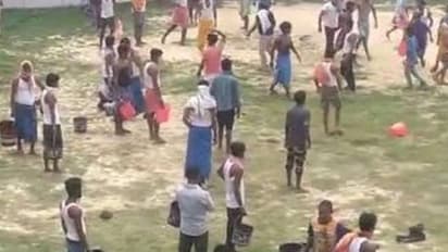 വെള്ളത്തിനായി തമ്മില് തല്ല്, ബിഹാറിലെ ക്വാറന്റൈന് സെന്ററില് സംഘര്ഷം; വീഡിയോ