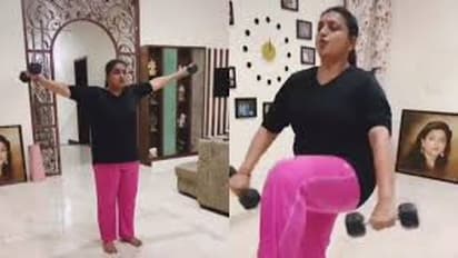 47 வயதிலும் பிட்னெஸ் ரகசியம் இதுதானா..? வைரலாகும் ரோஜாவின் ஒர்க்அவுட் வீடியோ!