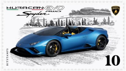 ഉറാകാൻ ഇവോ സ്പൈഡറിന്റെ ഡിജിറ്റൽ സ്റ്റാമ്പുമായി ലംബോര്‍ഗിനി