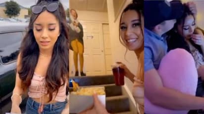 ലോക്ക്ഡൗണില് വീട്ടില് തന്നെ; കാമുകിക്ക് 'സിനിമാ സര്പ്രൈസ്' നല്കി കാമുകന് ; വീഡിയോ