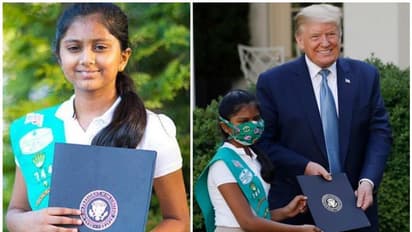 ಕೊರೋನಾ ವಾರಿಯರ್ಸ್ ಜೊತೆ ಭಾರತದ 10 ವರ್ಷದ ಬಾಲಕಿಗೆ ಟ್ರಂಪ್ ಸನ್ಮಾನ!