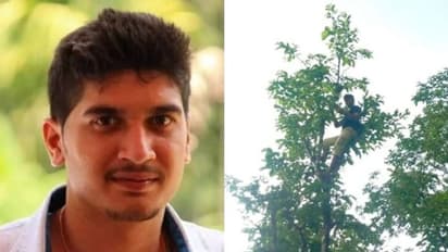 ദിവസേന ഒരു കിലോ മീറ്റര് നടത്തം, പിന്നീട് മൂന്ന് മണിക്കൂർ മരത്തിൽ, ലോക്ക്ഡൗണിൽ വിദ്യാർത്ഥിയുടെ സാഹസിക പഠനം