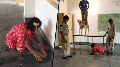 Andhra Pradesh DGP orders probe into video of 6-year-old mopping college room in presence of cop
