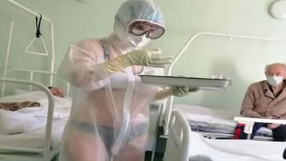 ఈ నర్స్ యమా హాట్.. బికినీలో కరోనా రోగులకు చికిత్స