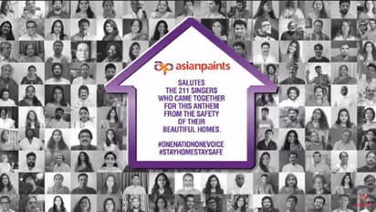 'ಒಂದು ದೇಶ- ಒಂದು ಸ್ವರ': ಕೊರೋನಾ ವಿರುದ್ಧ ಸಮರಕ್ಕೆ ಏಷ್ಯನ್ ಪೇಂಟ್ಸ್ ಬಲ