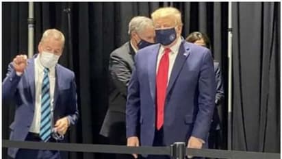 അങ്ങനെ ട്രംപും മാസ്ക് വച്ചു; പൊങ്കാലയിട്ട് ട്രോളൻമാർ; ചിത്രം പകർത്തിയതും പ്രചരിപ്പിച്ചതും അറിയാതെ