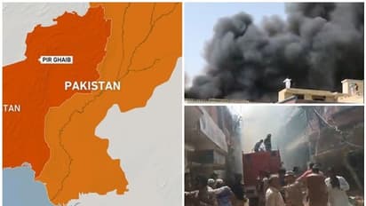 പാകിസ്ഥാനിൽ 99 യാത്രക്കാരുമായി വിമാനം ജനവാസമേഖലയിൽ തകർന്നു വീണു - വീഡിയോ