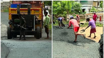 നിർമ്മാണത്തിന് പച്ചക്കൊടി; തൃശ്ശൂർ വാടാനപ്പള്ളി റോഡിന്റെ പണി വീണ്ടും തുടങ്ങി