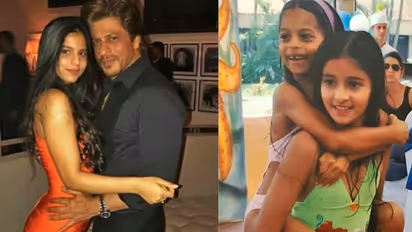 अनन्या पांडे की पीठ पर बैठी दिखी शाहरुख की लाडली, टूटे दांत में बेहद क्यूट लग रहीं सुहाना