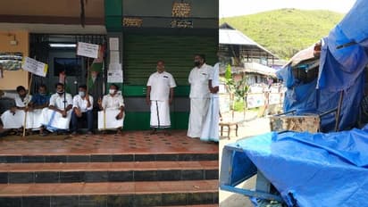 മൂന്നാര് ടൗണില് നാശംവിതച്ച് കാട്ടാനകള്; ലോക്ക്ഡൗണ് ലംഘിച്ച് തെരുവിലിറങ്ങി കാഴ്ച്ചക്കാരും, പ്രതിഷേധം