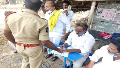 లీడ్ క్యాప్ భూముల వ్యవహారం... టిడిపి నిజనిర్ధారణ కమిటీని అడ్డుకున్న పోలీసులు