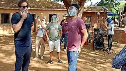 Akshay Kumar, R Balki shoot for coronavirus awareness campaign at Mumbai studio