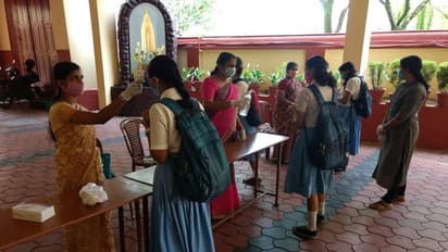 Kerala SSLC and VHSE exams underway adhering to COVID-19 guidelines
