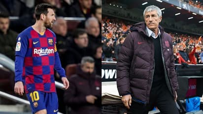 মেসির সঙ্গে দূরত্বের কথা মানছেন না বার্সা কোচ, রটনা বলে উড়িয়ে দিলেন কিকে
