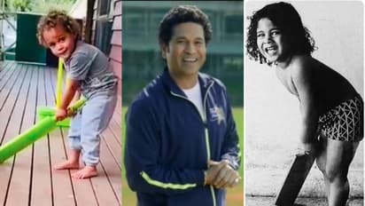 অনেকটাই এক দুজনের ব্যাট ধরার স্টাইল,কে এই ক্ষুদে ক্রিকেটার যার ছবি শেয়ার করলেন সচিন