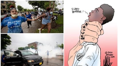 പൊലീസുകാരന്റെ അതിക്രമത്തില് കറുത്ത വര്ഗക്കാരന് ശ്വാസം മുട്ടി മരിച്ചു; പ്രതിഷേധം ശക്തം