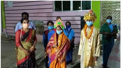 കൊറോണക്കാലത്തെ പ്രണയം; ലോക്ക് ഡൗൺ കാലത്തെ ഒളിച്ചോട്ടം; ക്വാറന്റൈൻ കേന്ദ്രത്തിൽ വിവാഹം