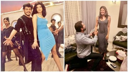 விவாகரத்தான அஜித் பட நடிகைக்கு ப்ரபோஸ் செய்த ரஜினி பட வில்லன்! ரொமான்டிக் புகைப்படத்தை பகிர்ந்த பிரபலம்!