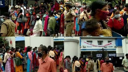 കോട്ടയത്ത് ഗുരുതര അനാസ്ഥ; കൊവിഡ് ആശുപത്രിയിൽ നഴ്സ് അഭിമുഖത്തിനായി ആയിരത്തിലേറെ പേർ