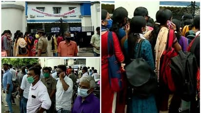 കൊവിഡ് ചട്ടത്തിന് പുല്ലുവില, സർക്കാർ ആശുപത്രിയിൽ അഭിമുഖം; നിർത്തിവപ്പിച്ച് കളക്ടർ