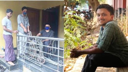 ദുരിതാശ്വാസ നിധിയിലേക്ക് സംഭാവന; സ്വന്തം വീൽചെയർ നൽകി ഭിന്നശേഷിക്കാരനായ യുവാവ്