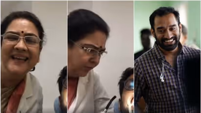 ദന്തഡോക്ടര് ആയ ഉര്വ്വശി; 'കട്ട്' പറയല് അസാധ്യമായിരുന്നെന്ന് അനൂപ് സത്യന്: വീഡിയോ