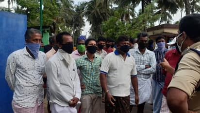 കാസർകോട് കൊവിഡ് സാമൂഹിക വ്യാപന പരിശോധനക്കെത്തിയ സംഘത്തെ നാട്ടുകാർ തടഞ്ഞു