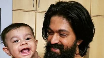 KGF பட ஹீரோ யஷ் - ராதிகாவின் செல்ல குழந்தைகளின் கியூட் அட்டகாசங்கள்! புகைப்பட தொகுப்பு!