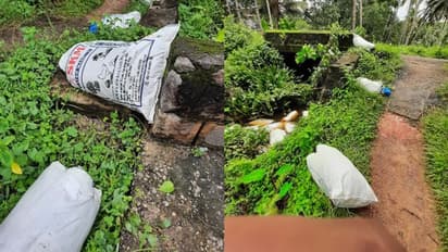 ജനവാസ കേന്ദ്രത്തിൽ സാമൂഹ്യ വിരുദ്ധർ മാലിന്യം തള്ളി; ദുരിതത്തിലായി മാന്നാർ നിവാസികൾ, അന്വേഷണം