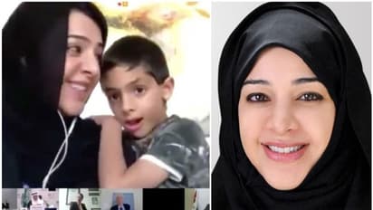 അന്താരാഷ്ട്ര ചര്ച്ചയ്ക്കിടെ യുഎഇ മന്ത്രിക്ക് അപ്രതീക്ഷിത അതിഥി; പുഞ്ചിരിച്ച് ലോകനേതാക്കള്, വീഡിയോ വൈറല്