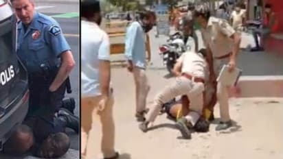 ভারতেও জর্জ ফ্লয়েড কাণ্ডের ছায়া, পুলিশ হাঁটু চাপাল ঘাড়ের উপর, দেখুন ভিডিও