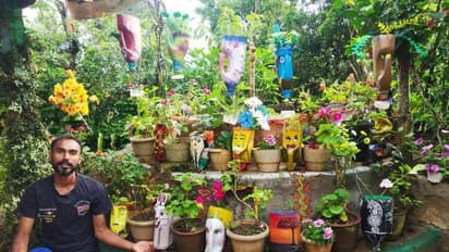 ಹಳೆಯ ಪ್ಲಾಸ್ಟಿಕ್ ಬಾಟಲಿಗಳಲ್ಲಿ ಸುಂದರ ಹೂಕುಂಡ..!