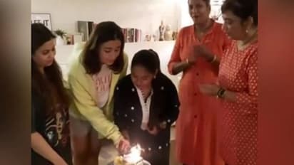 ജോലിക്കാരിയുടെ പിറന്നാള്‍ ആഘോഷിച്ച് ആലിയ; വീഡിയോ...