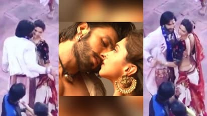 ফিল্ম-সেটে দীপিকাকে টেনে ধরলেন রণবীর, জনসমক্ষে ঘনিষ্ঠতায় মজে সেলেব-জুটি